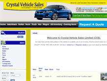 Tablet Screenshot of crystalvehiclesales.com